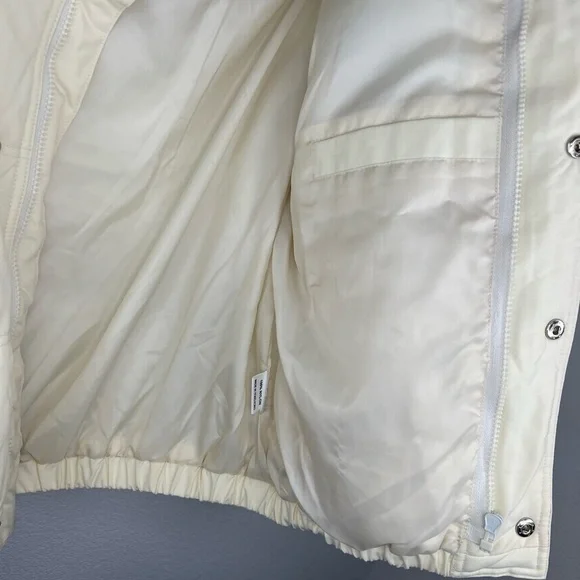 Kool! Italian Puffer Jacket White Milan Designer Winter Women’s Medium EUC - Picture 15 of 16